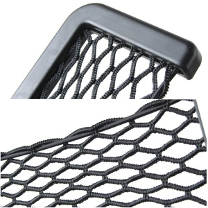 Organizator de tip buzunar din plasa elastica cu rama plastic, dimensiune 14,5 x 7 cm, culoare neagra - Img 7