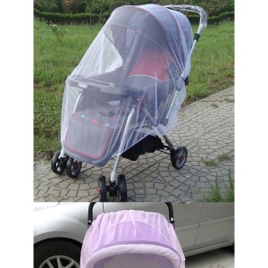 Plasa de Tantari elasatica pentru carucior bebelus, 140 cm - Img 3