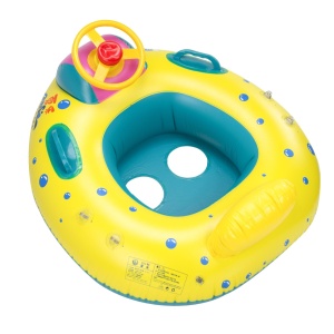 Ponton, Saltea de apa, gonflabila pentru copii cu acoperis, dimensiune 65 x 73 cm - Img 4