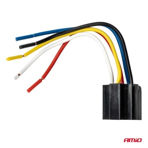 Releu auto cu 5 pini, 12V, 40A + Mufa releu cu cabluri - Img 3