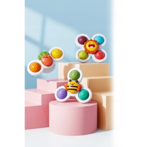 Set 3 jucarii interactive, model "POP UP SENSORY FIDGET SPINNER" pentru copii sau bebelusi - Img 2