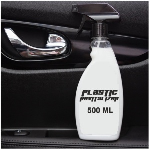 Solutie intretinere, revitalizare si curatare elemente din plastic, 500ml, cu pulverizator si aplicator - Img 1