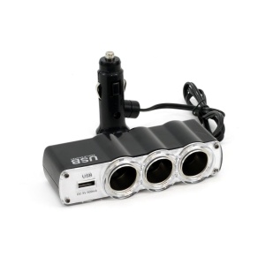 Splitter bricheta auto SOC4 3+1 USB - Img 1