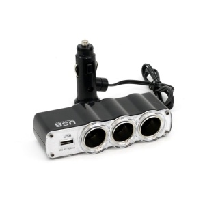 Splitter bricheta auto SOC4 3+1 USB - Img 1