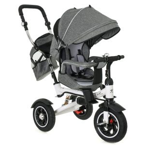Tricicleta si Carucior pentru copii Premium TRIKE FIX V3 culoare Gri - Img 1