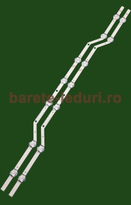 Barete led Samsung 32 inch - 2 barete x 7 leduri V7DN-320SM1-R1 - V8DN-320SM1-R1 - BN96-43703A -LM41-00419A - conector 3 pini - Img 2