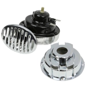 Claxon auto cromat 12V 2 buc CHR-01 - Img 2