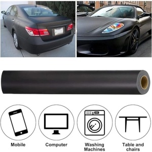 Folie auto pentru colantare integrala, Termoplastica, cu tehnologie "BUBBLE FREE", culoare Negru, finisaj Mat, dimensiune 3,0m x 1,52m - Img 8