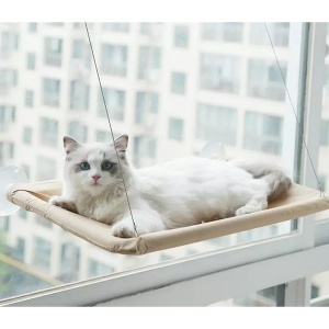 Hamac Elegant pentru pisica cu montaj pe geam, 55 x 32 cm - Img 4