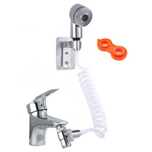 Para de dus suplimentara cu furtun extensibil pentru chiuveta sau cada, AVX-AG176B - Img 3
