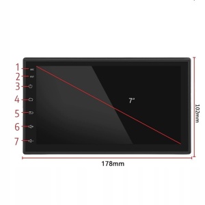 Player Video Auto cu ANDROID si GPS + Camera Marsarier INCLUSA, dimensiune 2DIN, TouchScreen de 7 inch, 4 x 45W, model WDS-40 cu Bluetooth, Handsfree, Radio, MP3, WMA, MP4, Telecomanda - Img 4