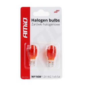 Set 2 becuri cu halogen T15, WY16W, W2.1x9.5d, 12V - Img 3