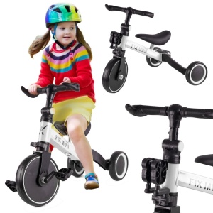 Tricicleta TRIKE FIX MINI, 3in1 adaptabila, culoare Alba - Img 1