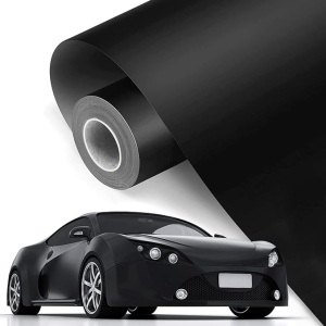 Folie auto pentru colantare integrala, Termoplastica, cu tehnologie "BUBBLE FREE", culoare Negru, finisaj Mat, dimensiune 3,0m x 1,52m - Img 1