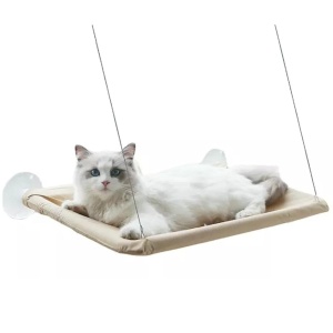 Hamac Elegant pentru pisica cu montaj pe geam, 55 x 32 cm - Img 5