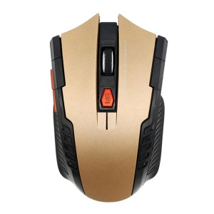 Mouse Optic Gaming Wireless, 1600 DPI, culoare Gold - Img 2