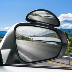 Oglinda suplimentara auto pentru "Unghi Mort", reglabila, cu prindere pe oglinda exterioara - Img 1
