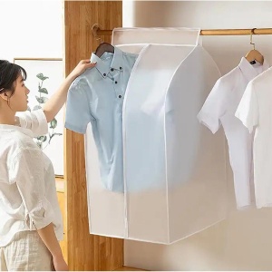Organizator protectie haine, dimensiune 90 x 60 x 50 cm. culoare transparent, material textil - Img 2