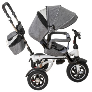 Tricicleta si Carucior pentru copii Premium TRIKE FIX V3 culoare Gri - Img 2