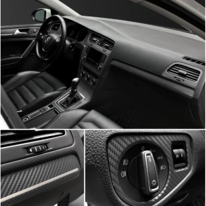 Folie colantare auto Carbon 3D Negru, 3,0m x 1,52m - Img 6