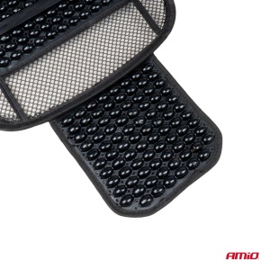 Husa scaun auto cu bile de masaj, suport lombar si tetiera, dimensiuni 125 x 52 cm, culoare Neagra - Img 5