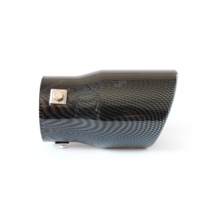 Ornament toba esapament din otel inoxidabil MT 007C cu finisaj carbon - Img 2