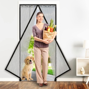 Plasa de tantari magnetica pentru usa, dimensiune 85 x 210 cm - Img 1