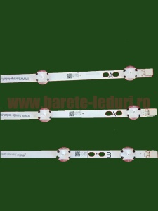 Set barete leduri VESTEL 40" inchi - 3 barete x 9 leduri - 2 barete A + 1 bareta B - 745 mm, 3V - compatibil cu modelele LT-40C750 LT-40V4200 40HB6T62L 40FB5001 - Img 2