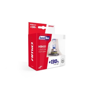 Set becuri cu halogen HB4 12V 51W LumiTec LIMITED + 130% DUO BOX - Img 2