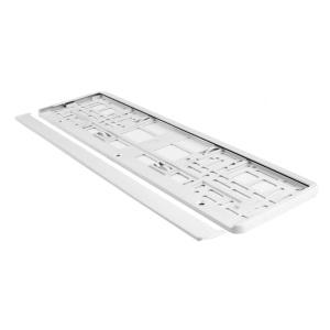 Suport numar inmatriculare din plastic, calitate Premium, culoare ALBA - Img 3