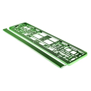 Suport numar inmatriculare din plastic, calitate Premium, culoare VERDE - Img 3