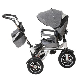 Tricicleta si Carucior pentru copii Premium TRIKE FIX V3 culoare Gri - Img 3