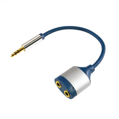 Audio adapter RJA 3,5mm na 2 x RJA 3,5mm ženski AC16M - dužina 15cm