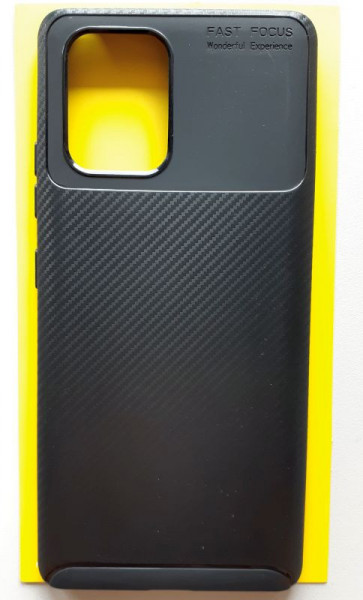TPU maska CARBON za Samsung SM-G770F, Galaxy S10 LITE 2020, A91 2020 (6.7") crna