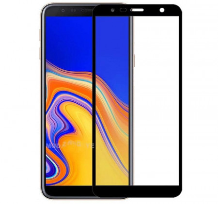 Zaštitno kaljeno staklo 5D Full Glue za Galaxy J4 Plus 2018 SM-J415F (6.0") crni rub