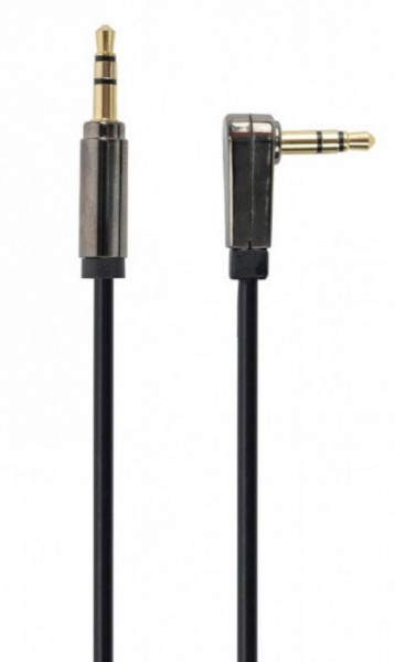 Audio kabl produžni pod uglom 3,5mm muški RJA na 3,5mm muški RJA, dužina 1 m, Gembird CCAP-444L-6