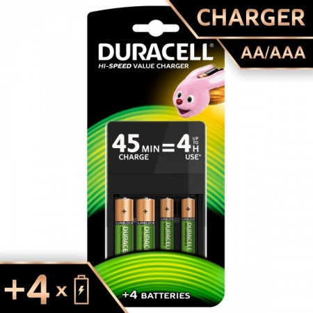 Duracell CEF14 punjač baterija plus dve baterije AA plus dve baterije AAA