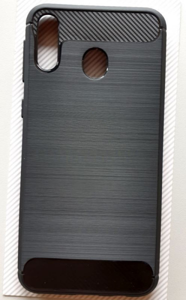 TPU maska BRUSHED za Samsung SM-M205F, Galaxy M20 2019 (6.3"), crna