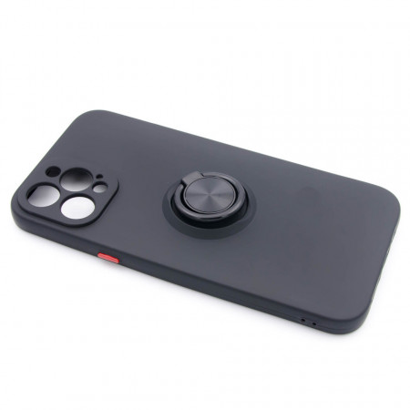 TPU maska MATTE RING za iPhone 12 Pro Max 2020 (6.7") crna