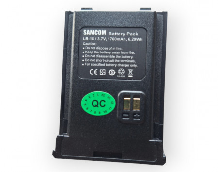 Battery pack za Samcom FT-18, FT-18S, Lithium-ion, 1700mAh