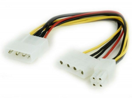 Internal power kabl with 5 1/4 connector and ATX connector 15cm, Gembird CC-PSU-4