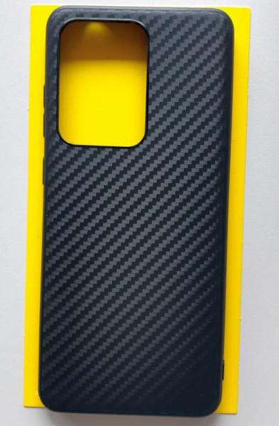 TPU maska CARBON 0.3mm ultra tanka za Samsung Galaxy S20 Ultra 2020 (6.9") crna