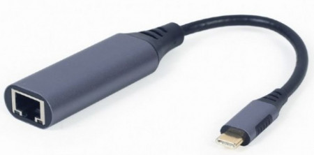 USB Type-C na LAN adapter, Gembird A-USB3C-LAN-01, Gigabit network adapter, black