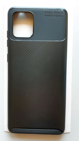 TPU maska CARBON za Samsung SM-N770F, Galaxy Note 10 Lite 2020, A81 (6.7") crna