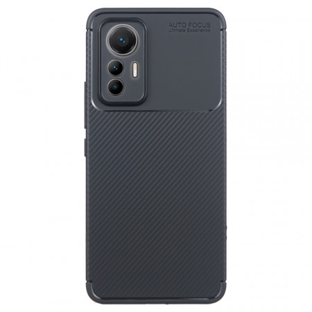 TPU maska CARBON za Xiaomi Mi 12 Lite, Xiaomi 12 Lite (6.55") crna