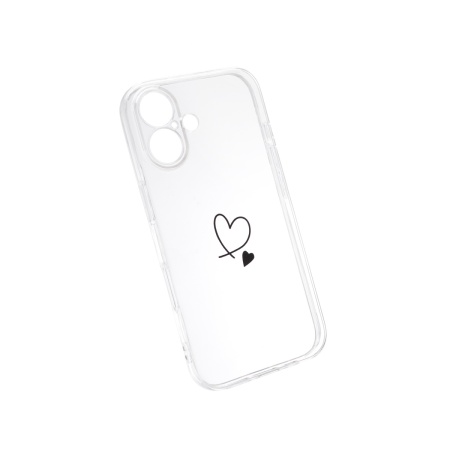 TPU maska Clear PRINT za iPhone 16 2024 (6.1") providna