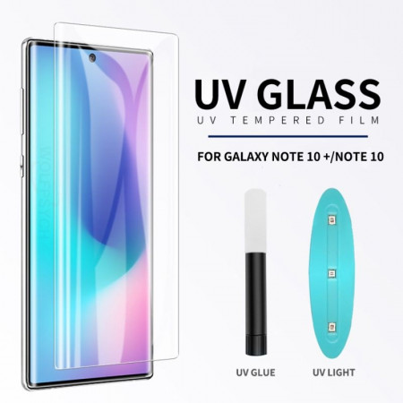 Zaštitno staklo 5D FULL GLUE UV za Samsung SM-N970F, Galaxy Note 10 2019 (6.3") zakrivljeno