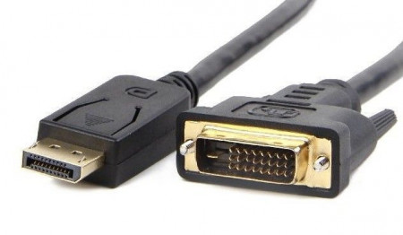 Kabl DisplayPort na DVI-D dual link (24+1) muški na muški, Gembird CC-DPM-DVIM-3M, 3m