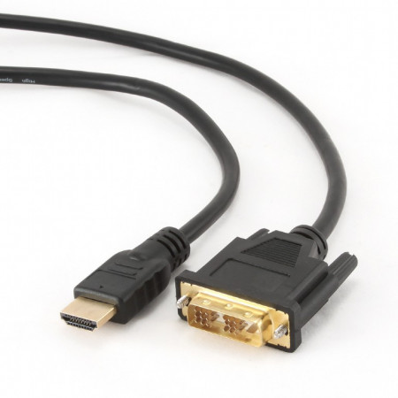 Kabl muški DVI-D single link (18+1) na muški HDMI, Gembird CC-HDMI-DVI-15, dužina 4,5m