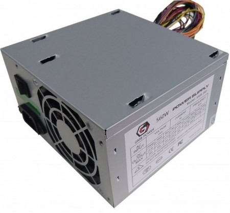 Napajanje ATX Gembird GMB-560-8 no BOX ** ,560W 8cm ventilator, 20+4pin, 2xSATA 2xIDE 4-pin Bez kutije